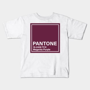 pantone 19-2428 TCX Magenta Purple Kids T-Shirt